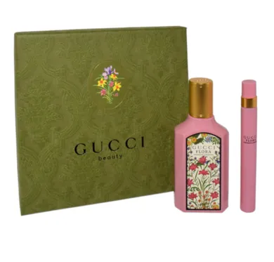 Gucci, Flora Gorgeous Gardenia, zestaw: woda perfumowana, 50 ml + woda perfumowana, spray, miniatura, 10 ml