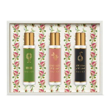Gucci, The Alchemist's Garden, zestaw: 1921, woda perfumowana, spray, 15 ml + A Chant for the Nymph, woda perfumowana, spray, 15 ml + The Voice of the Snake, woda perfumowana, spray, 15 ml