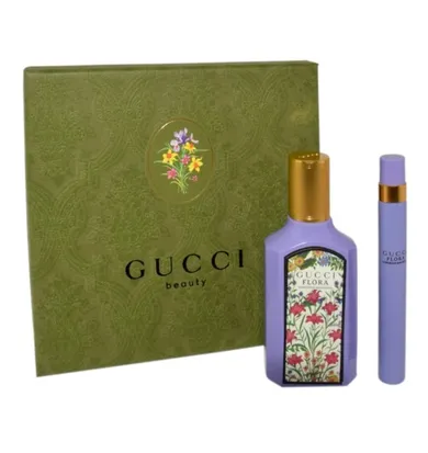 Gucci, zestaw: Flora Gorgeous Magnolia, woda perfumowana, 50 ml + miniatura, 10 ml