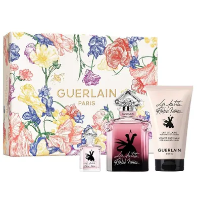 Guerlain, La Petite Robe Noire Intense, zestaw, woda perfumowana spray, 50 ml + miniatura wody perfumowanej, 5 ml + balsam do ciała, 75 ml