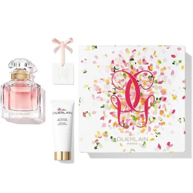 Guerlain, Mon Guerlain Bloom Of Rose, woda toaletowa spray, 50 ml + balsam do ciała, 75 ml + wisiorek z zawieszką