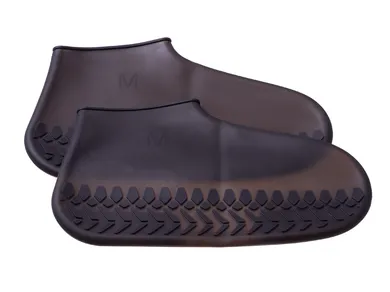 Gumowe wodoodporne ochraniacze na buty, czarne, rozmiar 35-39