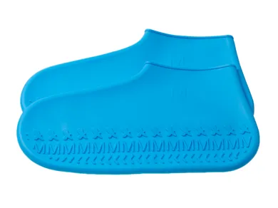 Gumowe wodoodporne ochraniacze na buty, niebieskie, rozmiar 35-39