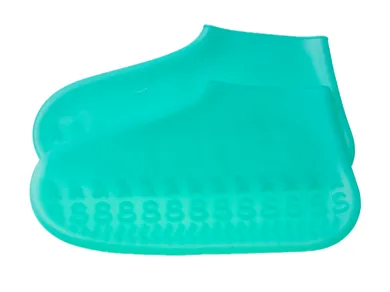 Gumowe wodoodporne ochraniacze na buty, rozmiar 26-34, zielone