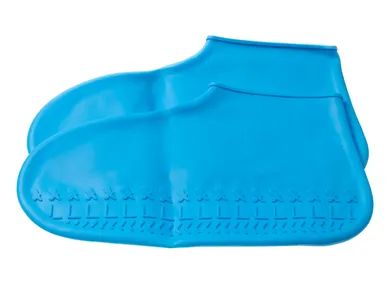 Gumowe, wodoodporne ochraniacze na buty, rozmiar 40-44, niebieskie