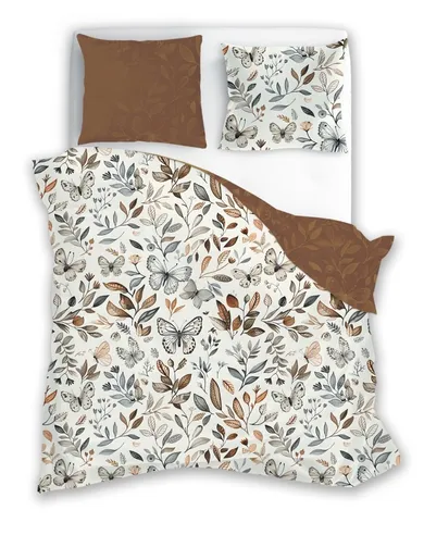 Gusto, Motyle, 2-częściowy komplet pościeli, 100% bawełna, 140-200 cm