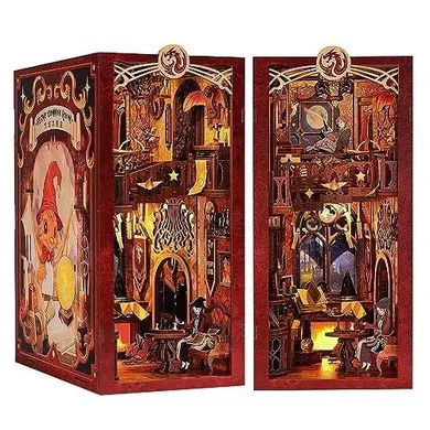 Habarri, Book Nook, Miniaturowy domek, Pokój Wspólny Szkoły Magii, puzzle 3D, 259 elementów