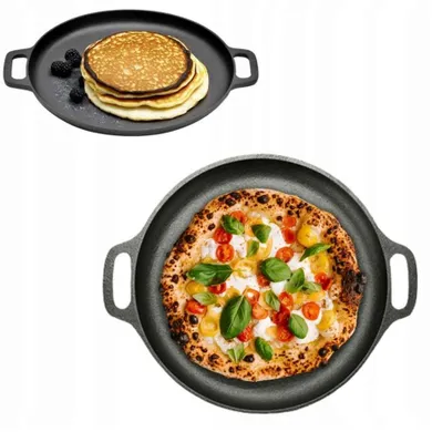 Hage, patelnia żeliwna, talerz do pizzy, 30 cm