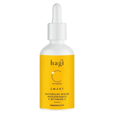 Hagi, Smart C, naturalne serum rozjaśniające z witaminą C (2% i L-Argininą), 30 ml