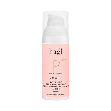 Hagi, Smart P, naturalny krem-koncentrat przeciwzmarszczkowy na noc, 50 ml