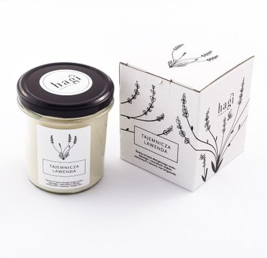 Hagi, Tajemnicza Lawenda, świeca w słoiku, 230g