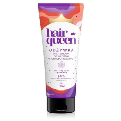 Hair Queen, odżywka proteinowa do włosów wysokoporowatych, 200 ml