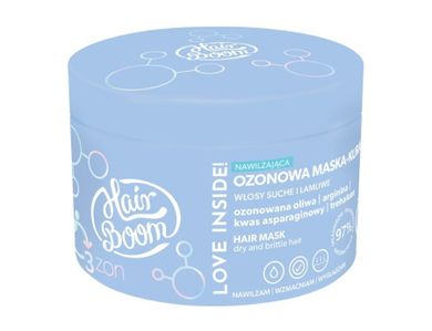 Hairboom, O3ZON, maska, kuracja nawilżająca do włosów, 225 ml