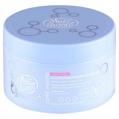 Hairboom, O3ZON, maska, kuracja odbudowująca do włosów, 225 ml