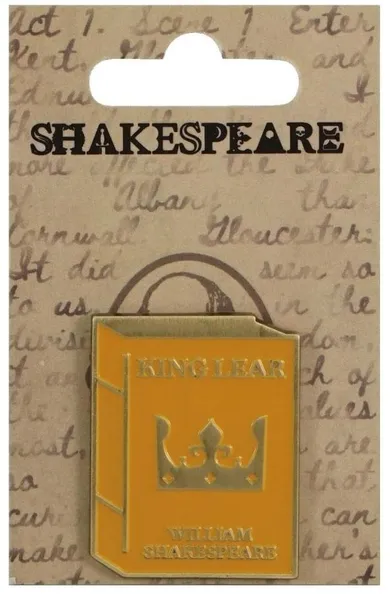 Half Moon Bay, Szekspir, przypinka metalowa, Król Lear