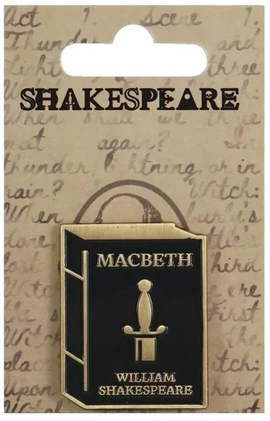 Half Moon Bay, Szekspir, przypinka metalowa, Makbet