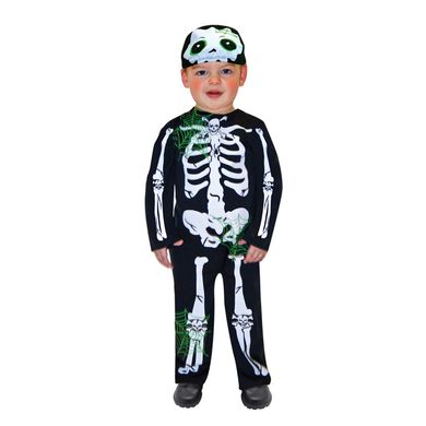 Halloween, Szkielet, strój dla dzieci, rozmiar 98 cm
