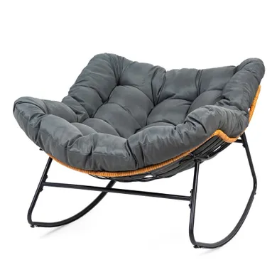 HaloFuture, bujany fotel, kokon skandynawski XL, szary