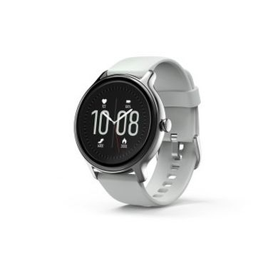 Hama, Fit Watch 4910, smartwatch, koperta srebrna pasek szary