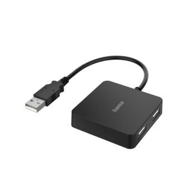 Hama, hub USB, 4 porty USB 2.0, 480 mbit/s
