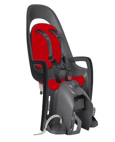 Hamax, Caress, fotelik rowerowy montowany na bagażniku, dark grey/red