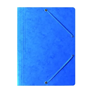 Hamelin, teczka preszpanowa z gumką Bantex, A4, niebieski