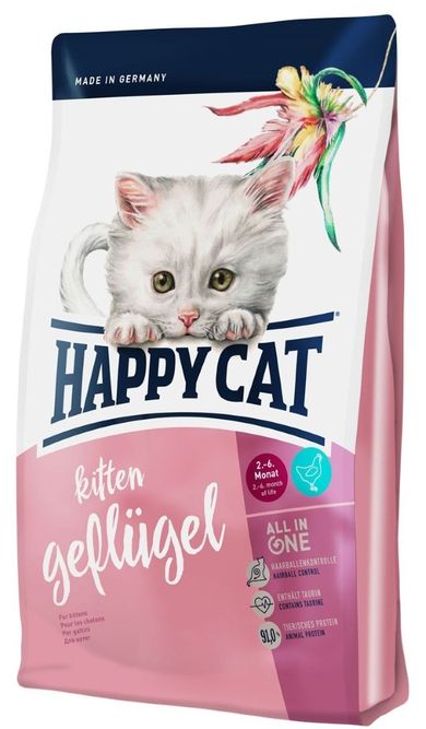 Happy Cat, Kitten, geflugel, sucha karma dla kota, 4 kg