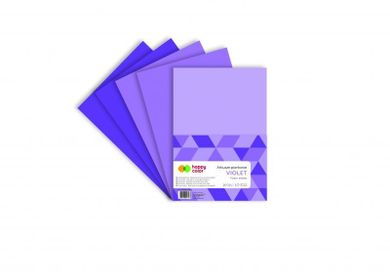 Happy Color, arkusze piankowe, violet, A4, 5 arkuszy, 3 kolory