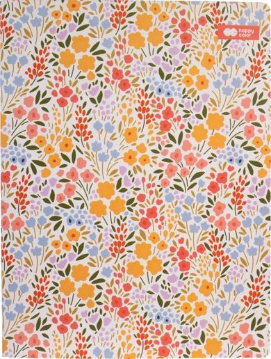 Happy Color, Bloom, notes szyty, 32 kartki, kratka, Boho, 1 szt.