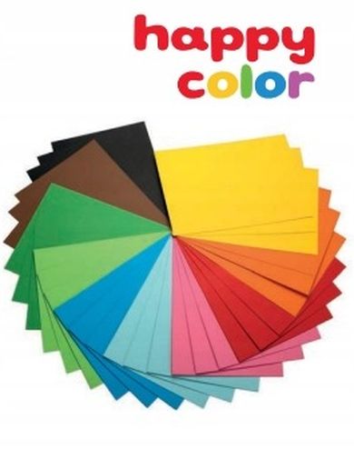 Happy Color, brystol kolorowy, 170g, A3, 25 arkuszy, grafitowy