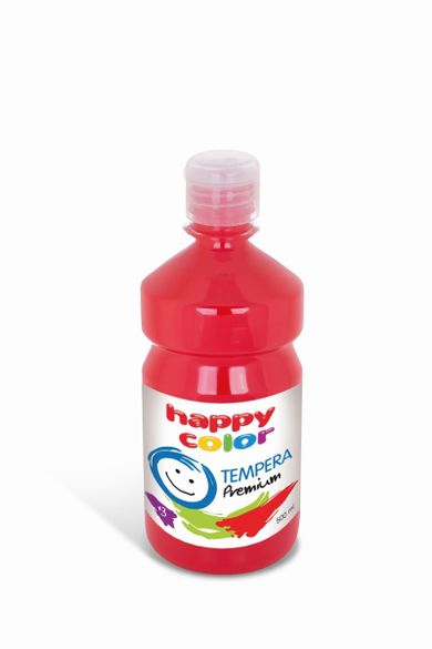 Happy Color, farba tempera, premium, ciemnoczerwony, 1000 ml