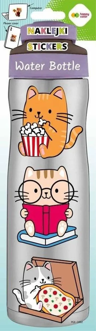 Happy Color, naklejki na bidon, Baby Cats