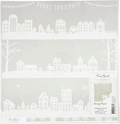 Happy Color, papier ozdobny, Christmas, 180g, 30,5-30,5 cm, 3 szt.