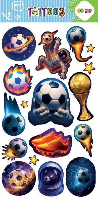 Happy Color, tatuaże zmywalne, Cosmo Ball