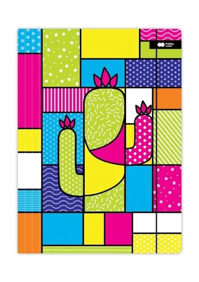 Happy Color, teczka z gumką A4, pop kaktus, 1 szt.