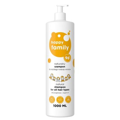 Happy Family, naturalny szampon do każdego rodzaju włosów, 1000 ml