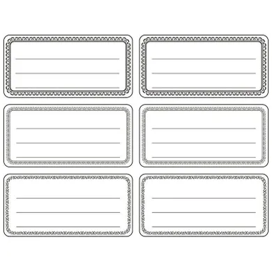 Hasta, Titanum Craft-fun Series, naklejki na zeszyt/etykiety, biało-czarne