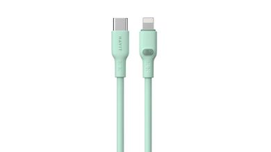 Havit, kabel, Typ C-Lightning CB6281, 1m, zielony