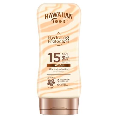 Hawaiian Tropic, Hydrating Protection, balsam do opalania, SPF 15, 180 ml