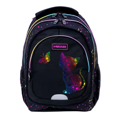 Head, Golden Effect, plecak szkolny, Rainbow Kitty