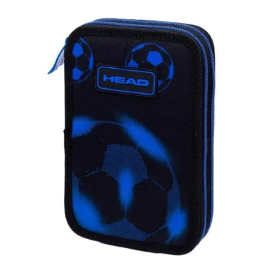 Head, piórnik rozkładany, podwójny, Neo Blue Football