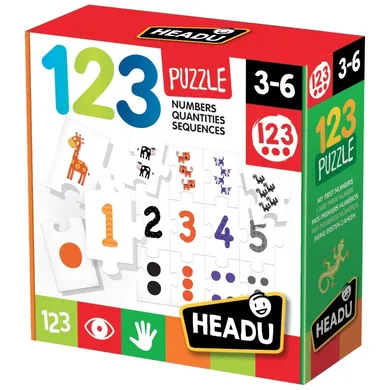 Headu, cyferki, puzzle, 27 elementów