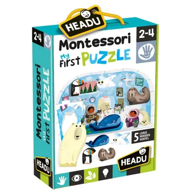 Headu, Montessori, Biegun, Moje pierwsze puzzle, 12 elementów