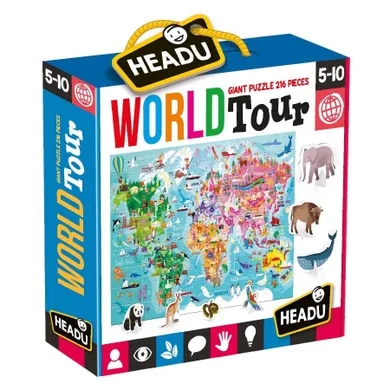 Headu, Wycieczka dookoła świata, puzzle, 108 elementów