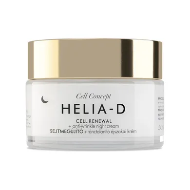 Helia-D, Cell Concept Cell Renewal + Anti-Wrinkle Night Cream 55+, przeciwzmarszczkowy krem na noc, 50 ml