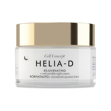 Helia-D, Cell Concept Rejuvenating + Anti-wrinkle Night Cream 65+, przeciwzmarszczkowy krem na noc, 50 ml
