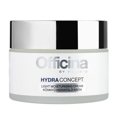 Helia-D, Officina Hydra Concept Light Moisturizing Cream lekki krem nawilżający do twarzy, 50 ml