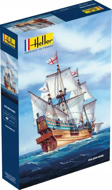Heller, Golden Hind, statek, model do sklejania, 1:200
