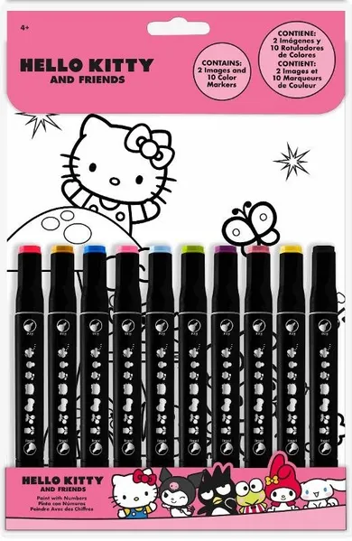 Hello Kitty, malowanie po numerkach