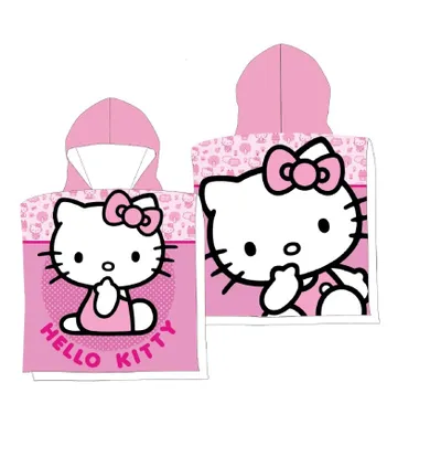 Hello Kitty, okrycie kąpielowe, ponczo, 50-100 cm